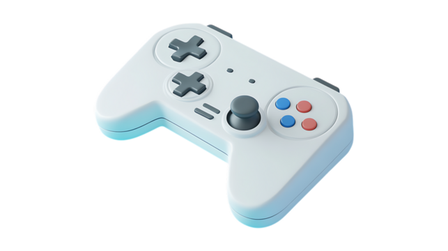 video game controller on transparent background