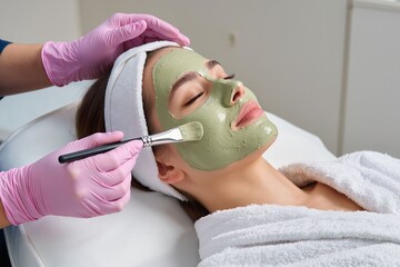 Relax and Rejuvenate Green Clay Facial Mask Treatment for Radiant Skin
