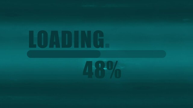 1 - 95 Loading Screen Animation with Progress Bar and Percentage Indicator