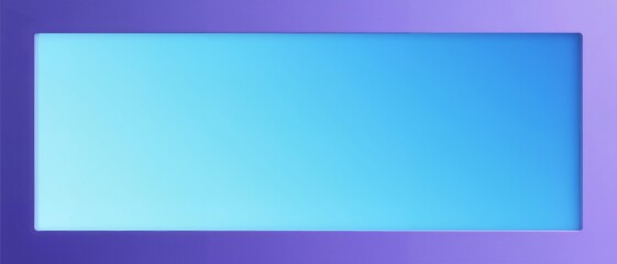 Gradient blue rectangle with purple border on a purple background