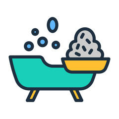 Bath Salts Icon - Lineal Color