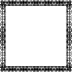 Simple Square Frame with White Background, Unique Border Frame and Photo Frame, Black Square Frame