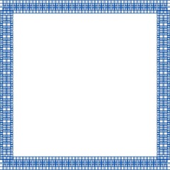 Simple Square Frame with White Background, Unique Border Frame and Photo Frame, Blue Square Frame