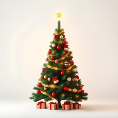 Fototapeta premium Decorating Christmas Tree