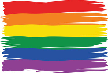 Rainbow Pride Flag A Symbol of LGBTQ+ Community and Equality in Colorful Stripes