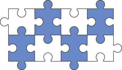 Interlocking Puzzle Pieces A Visual Representation of Problem-Solving and Teamwork