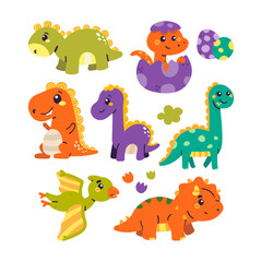Cute Colorful Dinosaur Collection