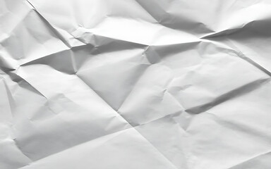 Abstract texture of crumpled white paper