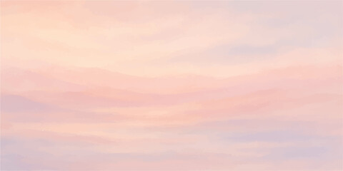 Fototapeta premium Orange and yellow sunset light on beautiful blue sky clouds