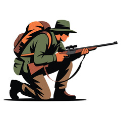hunter with rifle