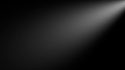 Spotlight on Minimalist Black Background Abstract Glowing Light Beam Effect