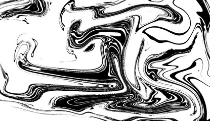 Beautiful drawing with the divorces and wavy lines in gray tones for wallpapers The texture of black and white marble for a pattern of packaging.