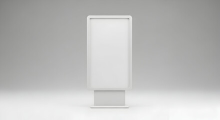 Blank Billboard Mockup Template for Modern Advertising on Light Background perfect for your commercial campaign