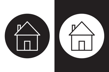 Home icon vector. House vector icon.