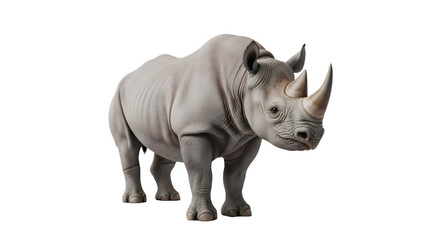 rhinoceros isolated on white