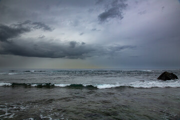 奄美大島の初冬の海の色。