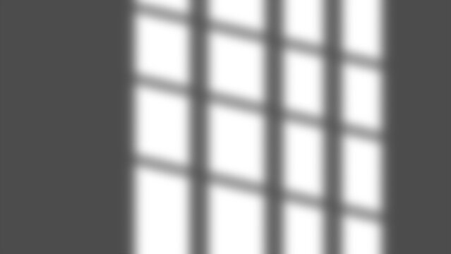 Diagonal window shadow overlay. Photorealistic transparent shadows