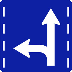 Signs-requiring-you-to-go-straight-or-turn-left-only