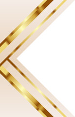 Beige and Gold Luxury Corner Border Illustration