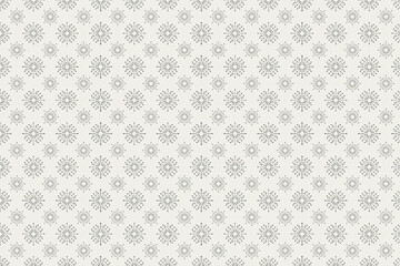 Subtle Snowflake Pattern Background With Repeating Dots For Wallpaper Or Textile Design