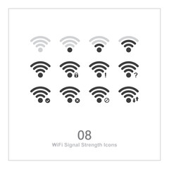 WiFi Signal Strength Icons