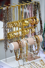 Various gold-plated and precious metal jewelry