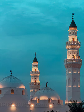 Quba Mosque, the First Mosque in Islam, in Medina, Saudi Arabia