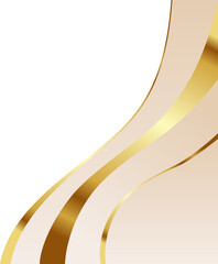 Beige and Gold Elegant Corner Border Illustration