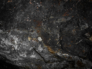 Stone texture background, rock marble black nature abstract surface close up, grunge kithchen wall floor vintage tiles mountain stage, empty template wallpaper natural