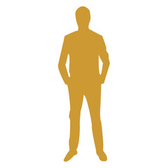 Man in Suit Silhouette