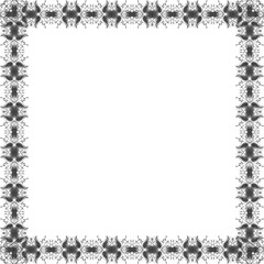 Simple Square Frame with White Background, Border Frame and Unique Photo Frame, Black Square Frame