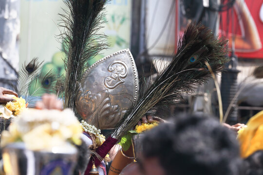 Tamil om symbol in muruga's divine spear