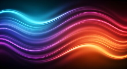 Obraz premium Wave light abstract background