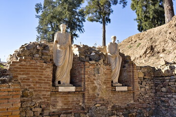 Statues in Merida of Drusus the Elder and Tiberius