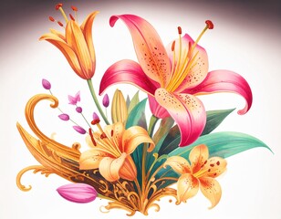 abstract floral pattern