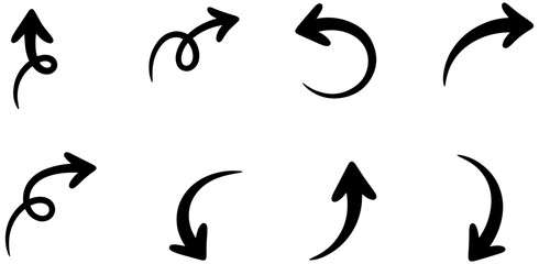 Dynamic arrow icons guide direction and indicate progress for modern designs