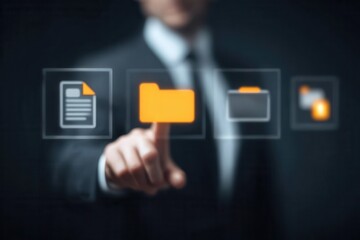 High tech government office where officials manage document approval, certificate generation, integration systems, collaboration dashboards, and comprehensive audit and agreement verification