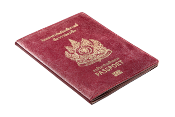 russian passport isolated on white
