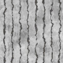 Seamless texture of a grey concrete wall with dark vertical cracks. A rough, industrial, and abstract background for modern design projects.