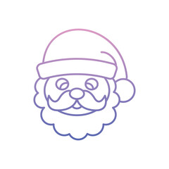 Santa icon clean and modern vector illustration