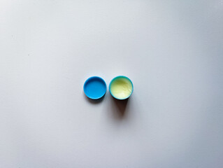 Natural Sulfur Cream for Skin isolated in open container. This Natural Sulfur Cream is a gentle remedy for acne, featuring organic yellow ointment ingredients.