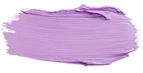 Lavender brush stroke with texture, against a black background