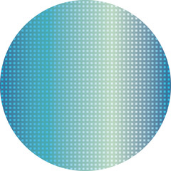 Abstract Dotted Circle Gradient Seamless Pattern Blue Green White Soft Light Smooth Transition Subtle Pixelated Texture Transparent Background