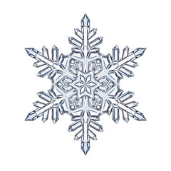 Stunning macro snowflake detail, perfect for winter holiday designs