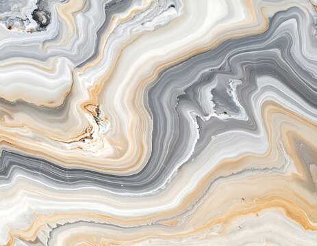 Swirling abstract with layers of light and dark earth-tone colors
