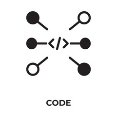 Code Vector, Icon Or Logo Sign Isolated Symbol Illustration