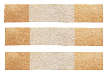 Fototapeta premium Three horizontal textured bands of light brown to cream