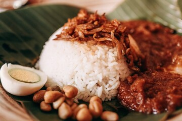 traditional Malaysia nasi lemak	