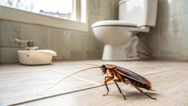 Cockroach infestation in bathroom home pest control and extermination services