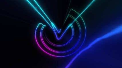 Neon Energy Wave Logo Reveal
